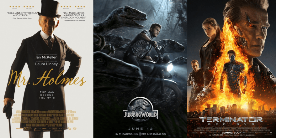 WBCC - Mr Holmes, Jurassic World, Terminator Genisys